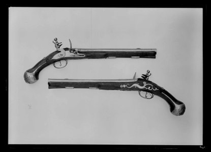 Flintlåspistol, 1700-talets början - Livrustkammaren - 69049