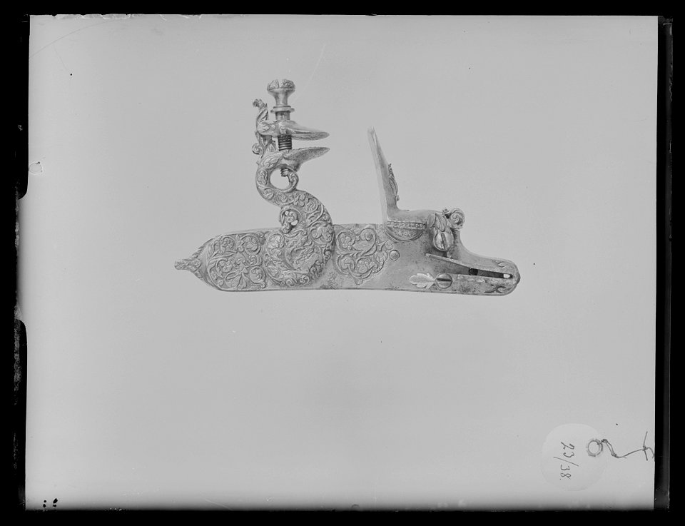Flintlås, Italien, 1600-talets mitt - Livrustkammaren - 79249