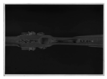 Flintlåsdubbelbössa - Livrustkammaren - 35477-negative