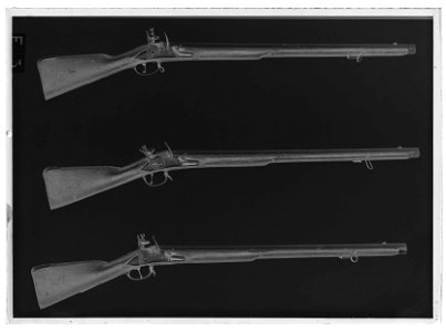 Flintlåsgevär (Rysk studsare) - Livrustkammaren - 35109-negative