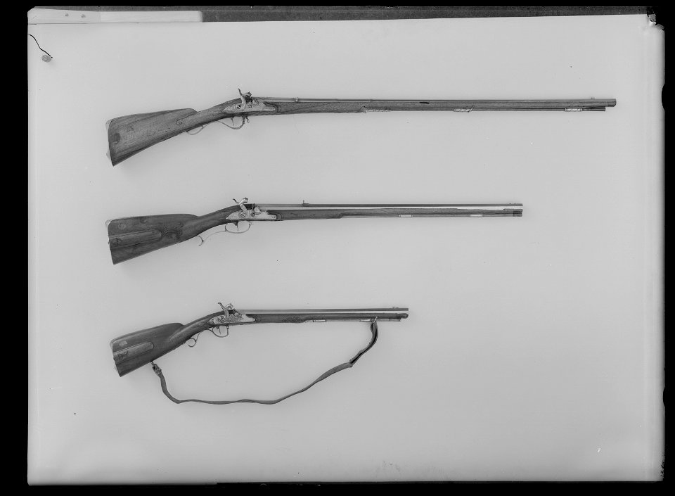 Flintlåsstudsare, Stockholm ca 1760-1800, låset ändrat till slaglås - Livrustkammaren - 9535