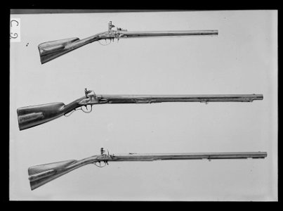 Flintlåswenderbössa med tre vridbara pipor, Frankrike, 1640-tal - Livrustkammaren - 865