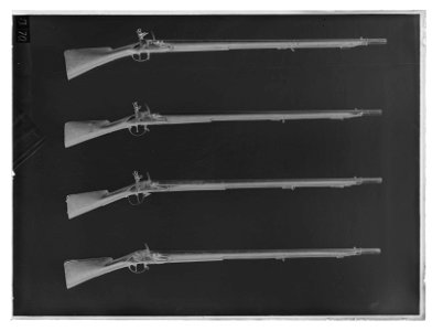 Flintlåsgevär - Livrustkammaren - 17254-negative