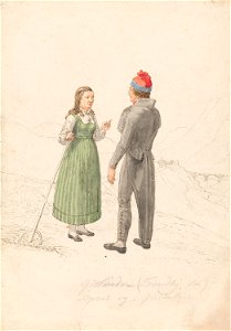Johannes Flintoe - Drakter fra Oppdal og Gauldalen - NG.K&H.1984.0055 - National Museum of Art, Architecture and Design