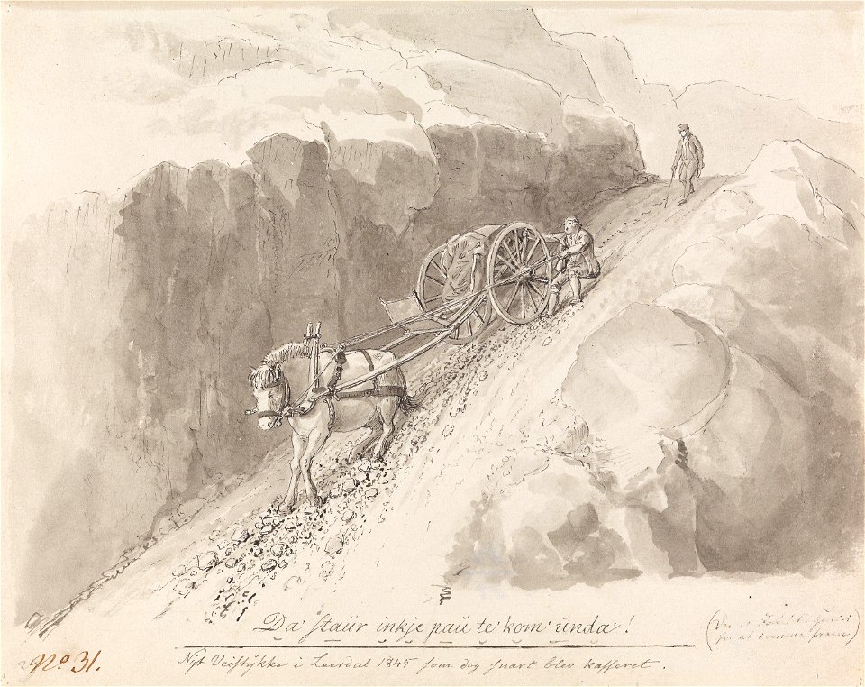 Johannes Flintoe - Laukebergbakken i Galdane - NG.K&H.B.06361 - National Museum of Art, Architecture and Design