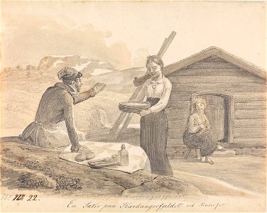 Johannes Flintoe - Seter ved Maurset - NG.K&H.B.06351 - National Museum of Art, Architecture and Design