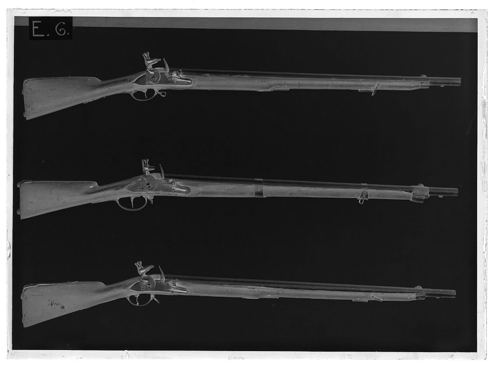Flintlåsgevär - Livrustkammaren - 60789-negative