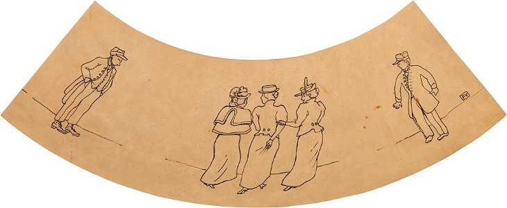 Flix-vallotton-personnages-en-promenade-abat-jour