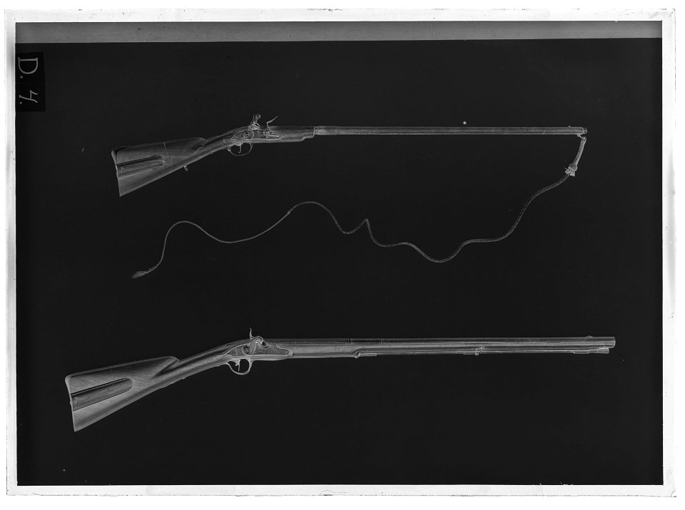 Flintlåspistolbössa - Sverige 1730-tal - Livrustkammaren - 9421-negative