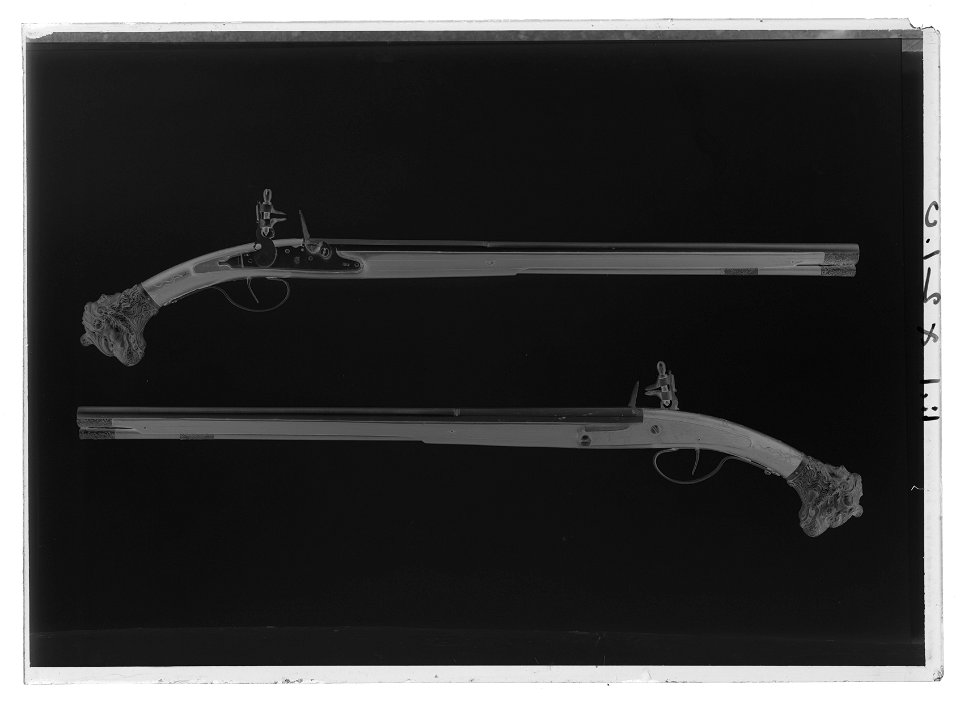 Flintlåspistoler - Livrustkammaren - 1407-negative