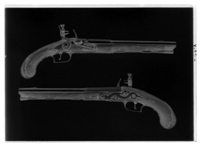 Flintlåspistoler - Livrustkammaren - 18669-negative