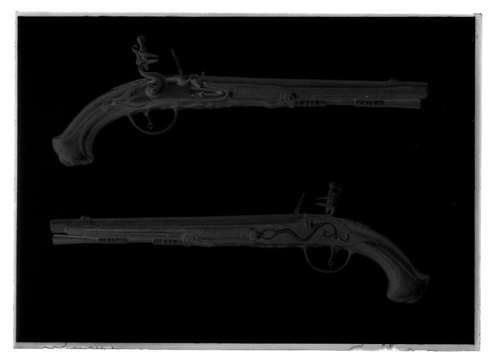 Flintlåspistoler - Livrustkammaren - 52588-negative
