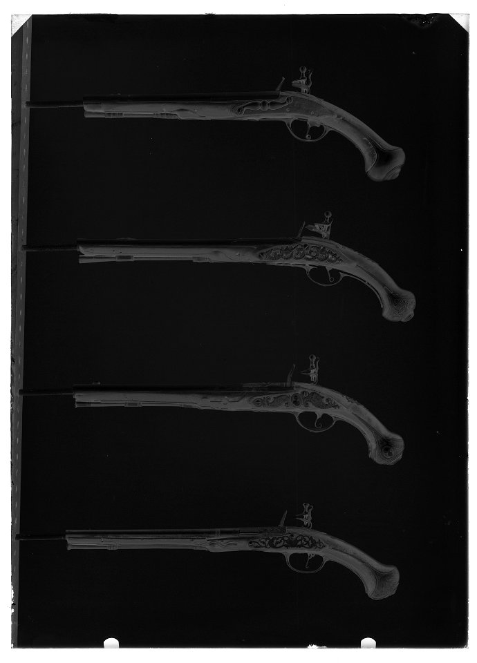 Flintlåspistoler - Livrustkammaren - 60222-negative