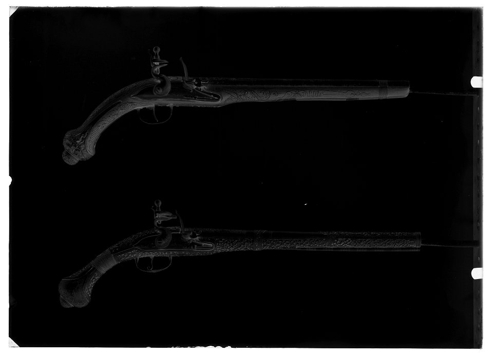 Flintlåspistoler - Livrustkammaren - 68775-negative