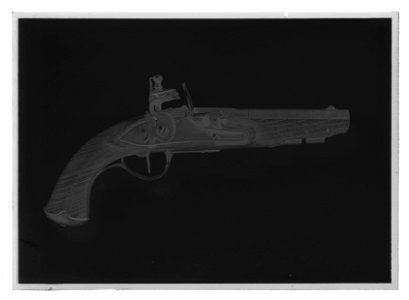 Flintlåspistol, 1700-talets mitt - Livrustkammaren - 18253-negative