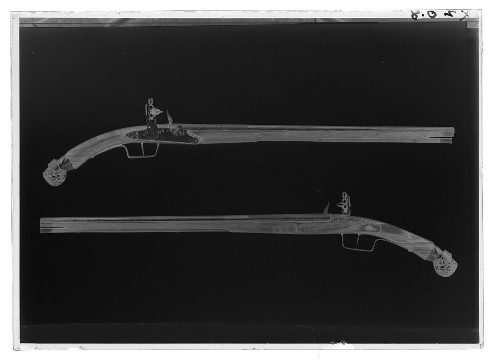 Flintlåspistoler - Livrustkammaren - 78452-negative