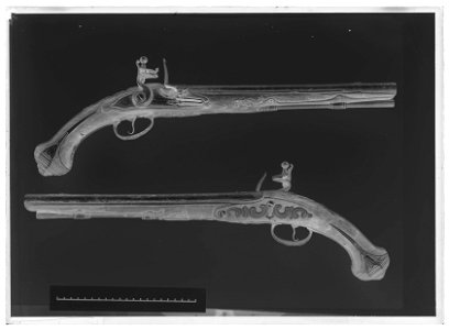 Flintlåspistoler - Livrustkammaren - 9574-negative