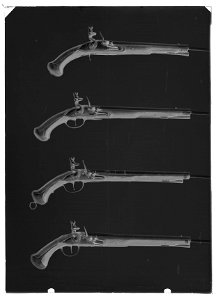 Flintlåspistoler - Livrustkammaren - 17420-negative