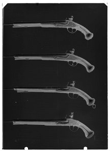 Flintlåspistoler - Livrustkammaren - 25982-negative