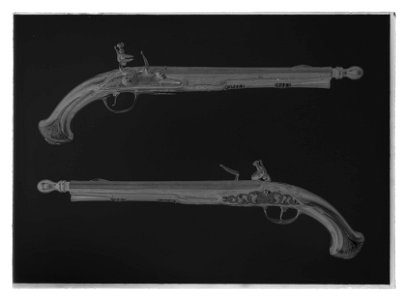 Flintlåspistoler - Livrustkammaren - 35469-negative