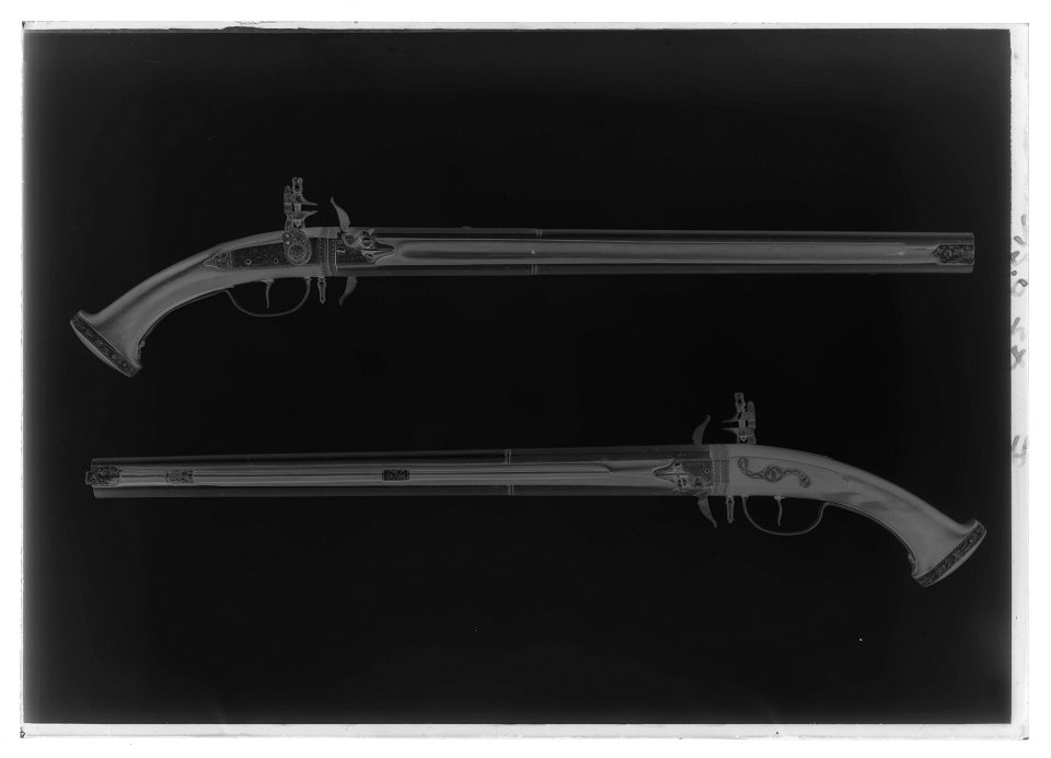 Flintlåswenderpistol - Livrustkammaren - 70117-negative