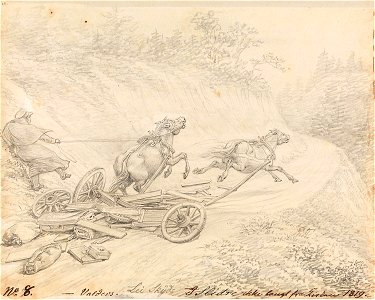 Johannes Flintoe - Bad Conveyance in Valdres - NG.K&H.B.06335 - National Museum of Art, Architecture and Design