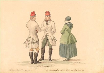 Johannes Flintoe - Draktstudie fra Gudbrandsdalen - NG.K&H.1984.0040 - National Museum of Art, Architecture and Design
