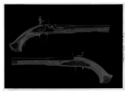 Flintlåspistoler - Livrustkammaren - 78557-negative