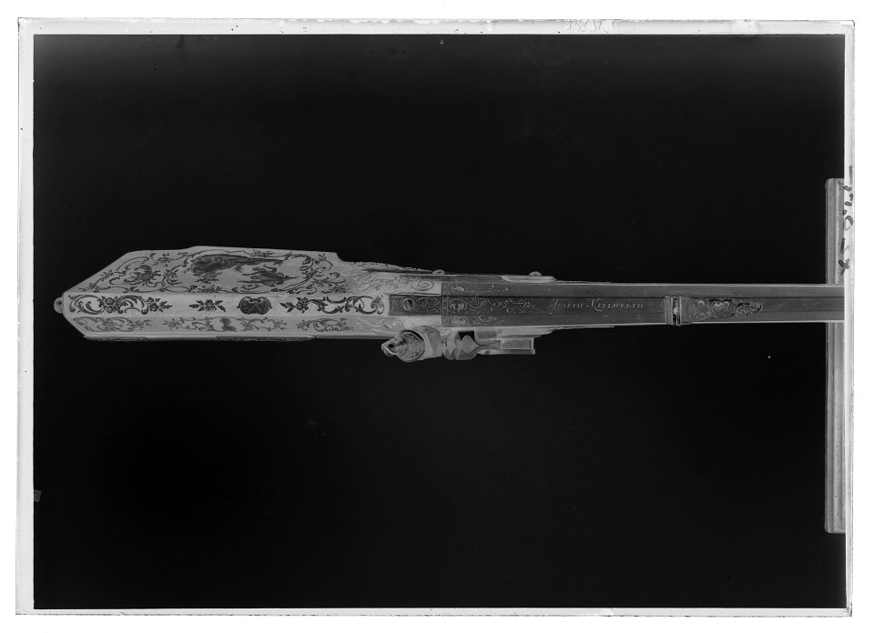 Flintlåsstudsare - Livrustkammaren - 27115-negative