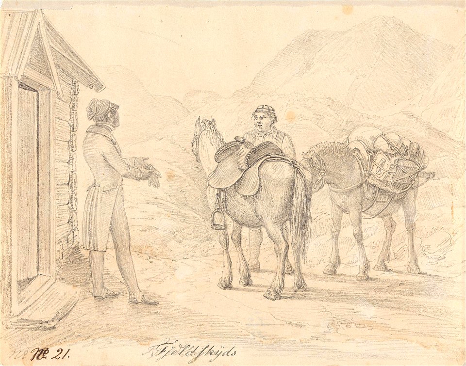 Johannes Flintoe - Fjellskyss - NG.K&H.B.06350 - National Museum of Art, Architecture and Design