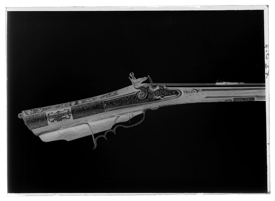 Flintlåsstudsare - Livrustkammaren - 44234-negative