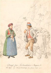 Johannes Flintoe - Drakter fra Fortundalen - NG.K&H.1984.0051 - National Museum of Art, Architecture and Design