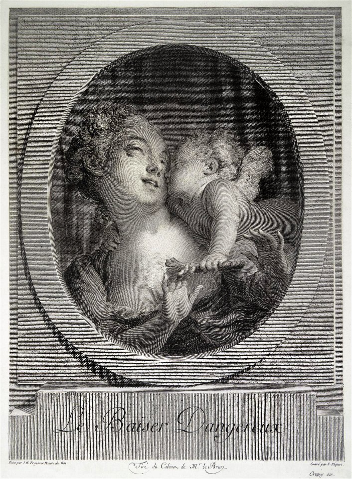 Flipart Charles-François - Fragonard - baiser dangereux
