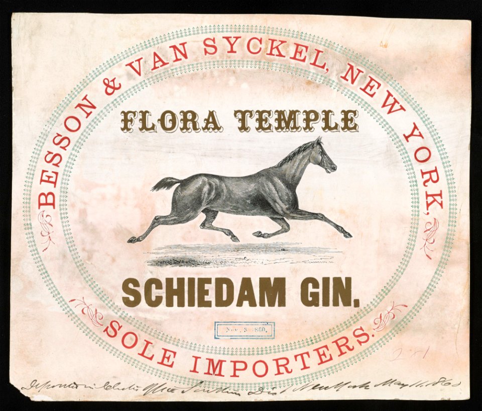 Flora Temple. Schiedam gin LCCN2003680516