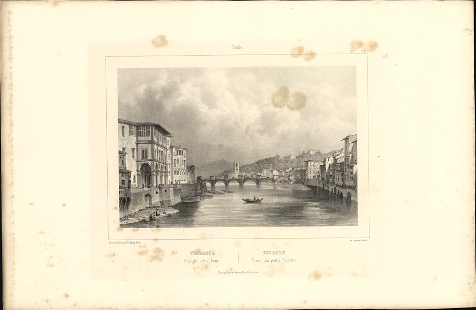 Florence Prise du vieux Pont, objectnr A 57897