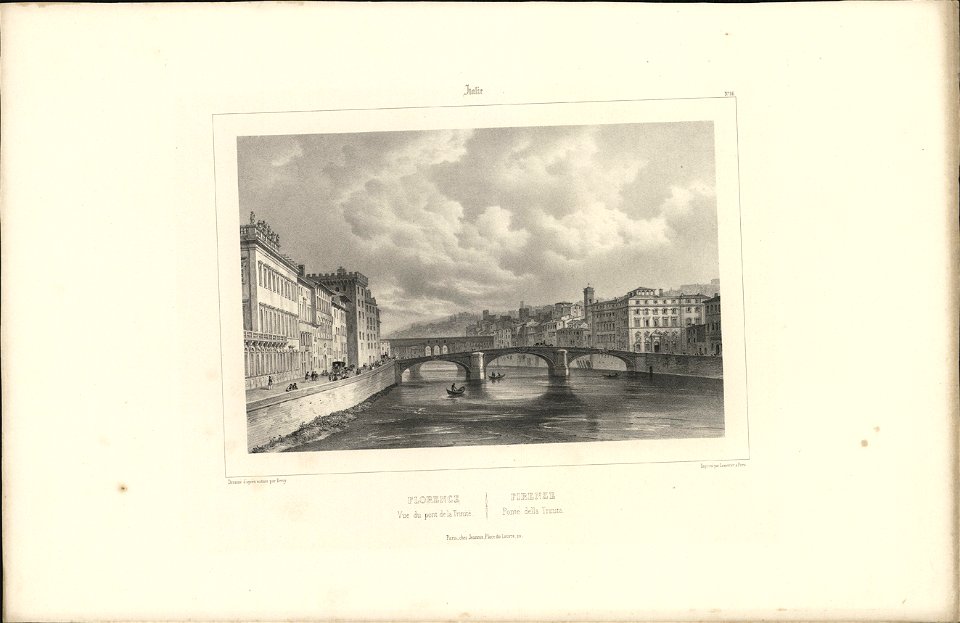 Florence Vue du pont de la Trinité, objectnr A 57895