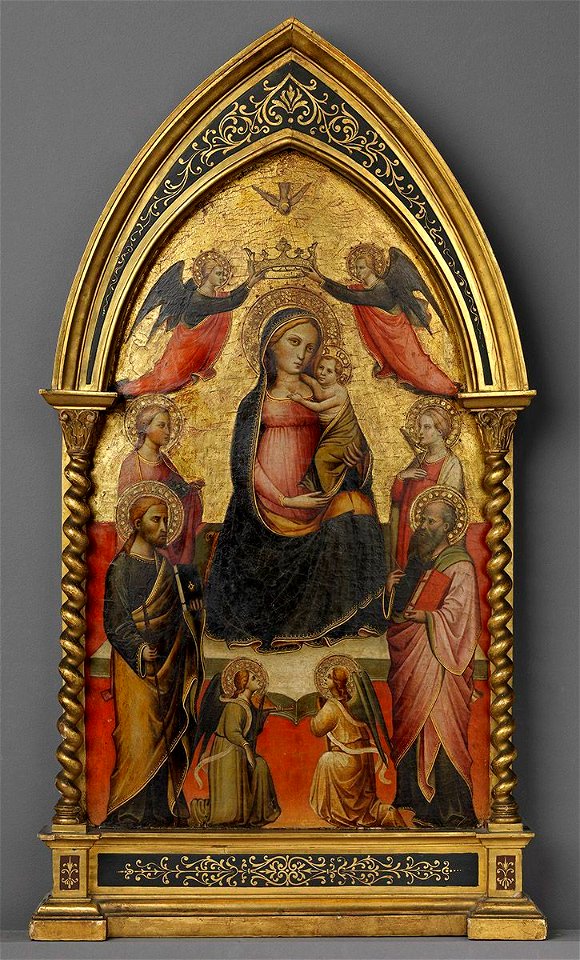 Florentinisch (^) - Madonna mit vier Heiligen und Engeln - 16466 - Bavarian State Painting Collections