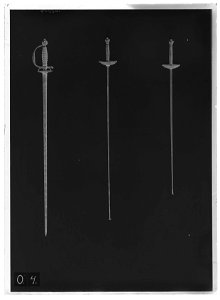 Florett, Sverige ca 1755-1760 - Livrustkammaren - 26465-negative