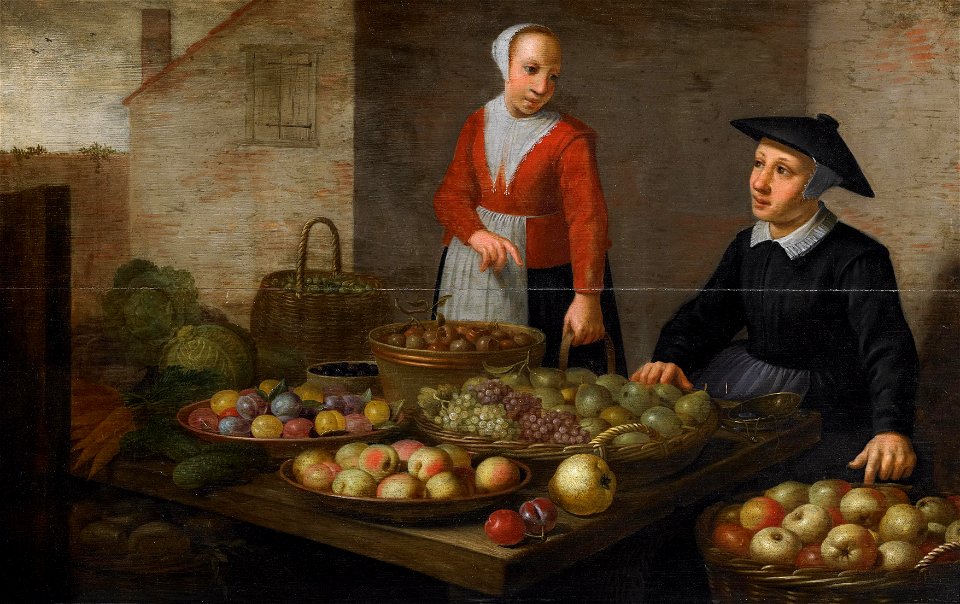 Floris Gerritsz van Schooten (circle) Fruit market