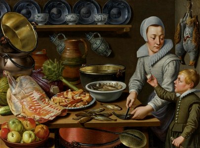 Floris van Schooten - Kitchen scene