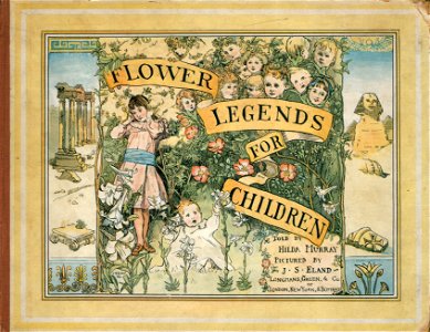 Flower legends for children 0000 Cover. Free illustration for personal and commercial use.