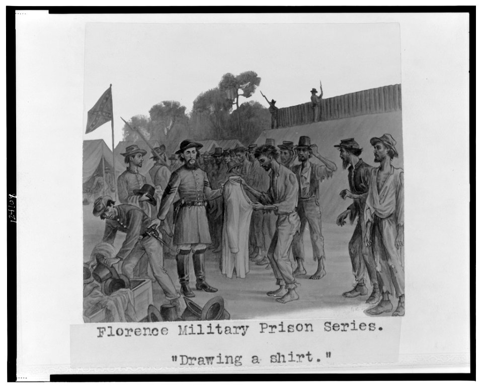 Florence military prison series-Drawing a shirt - J.E. Taylor. LCCN99471504