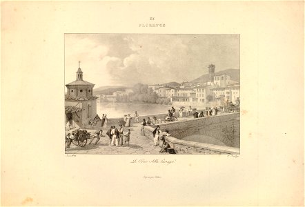 Florence - le Pont Alla Carrago (BM 1920,0420.110)