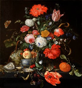 Flower Still Life with a Bowl of Fruit and Oysters (Jan Davidsz. de Heem) - Nationalmuseum - 32082