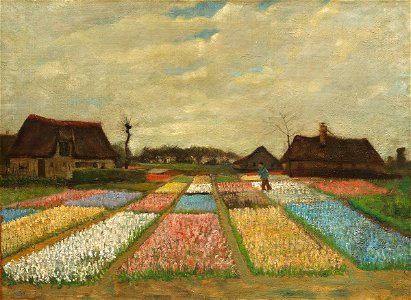 Flower Beds in Holland by Vincent van Gogh