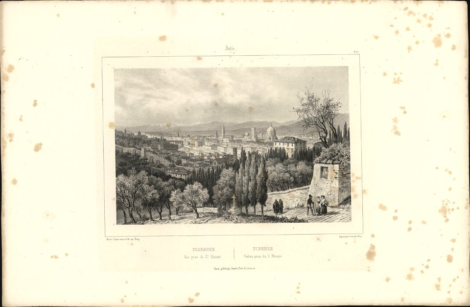 Florence Vue prise de St. Miniato, objectnr A 57892