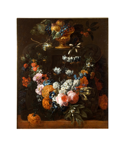 Flower Garland and Gilded Bowl of Fruit (Gaspar Peeter Verbruggen d.y.) - Nationalmuseum - 17679