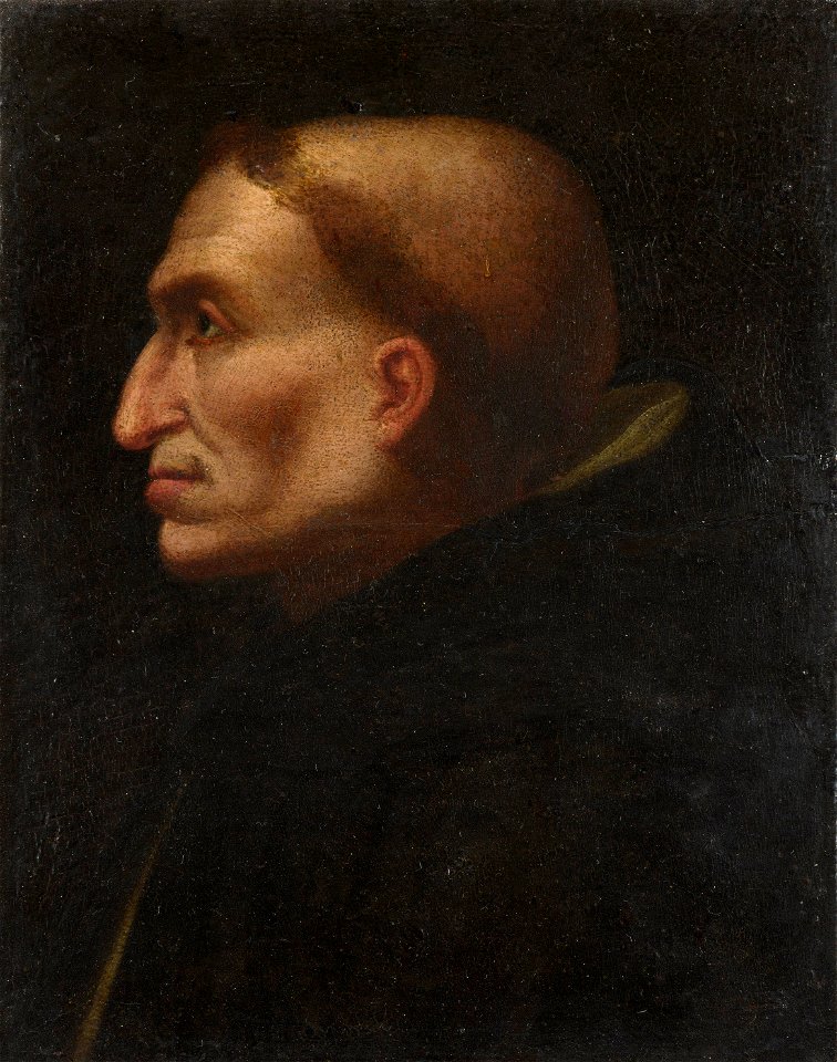 Florentine painter. Portrait of Girolamo Savonarola ca. 1520, London, The National Gallery