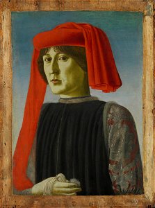 Florentinischer Meister (Francesco Botticini) - Bildnis eines jungen Mannes, um 1465-70, 658