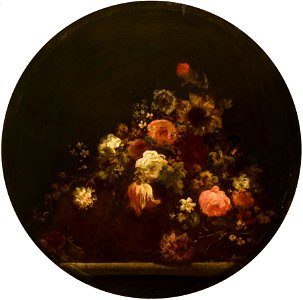 Flowers in a Vase formerly attributed to Giovanni Antonio Pellegrini Mauritshuis 1144